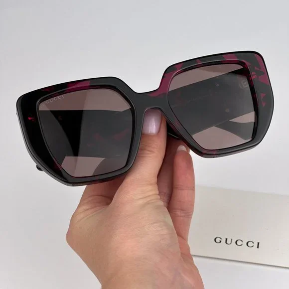 GG0956S 008 Sunglasses Havana Violet Brown Cat Eye Unisex GG  display picture 3